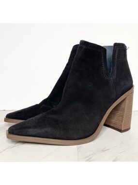 Vince Camuto Welland Black Suede Bootie 10M